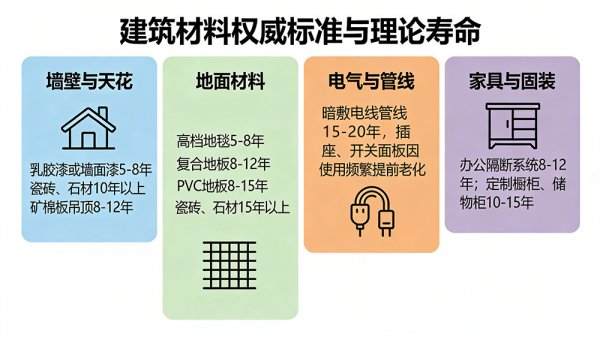 如何判断办公室装修是否达到耐用年限？